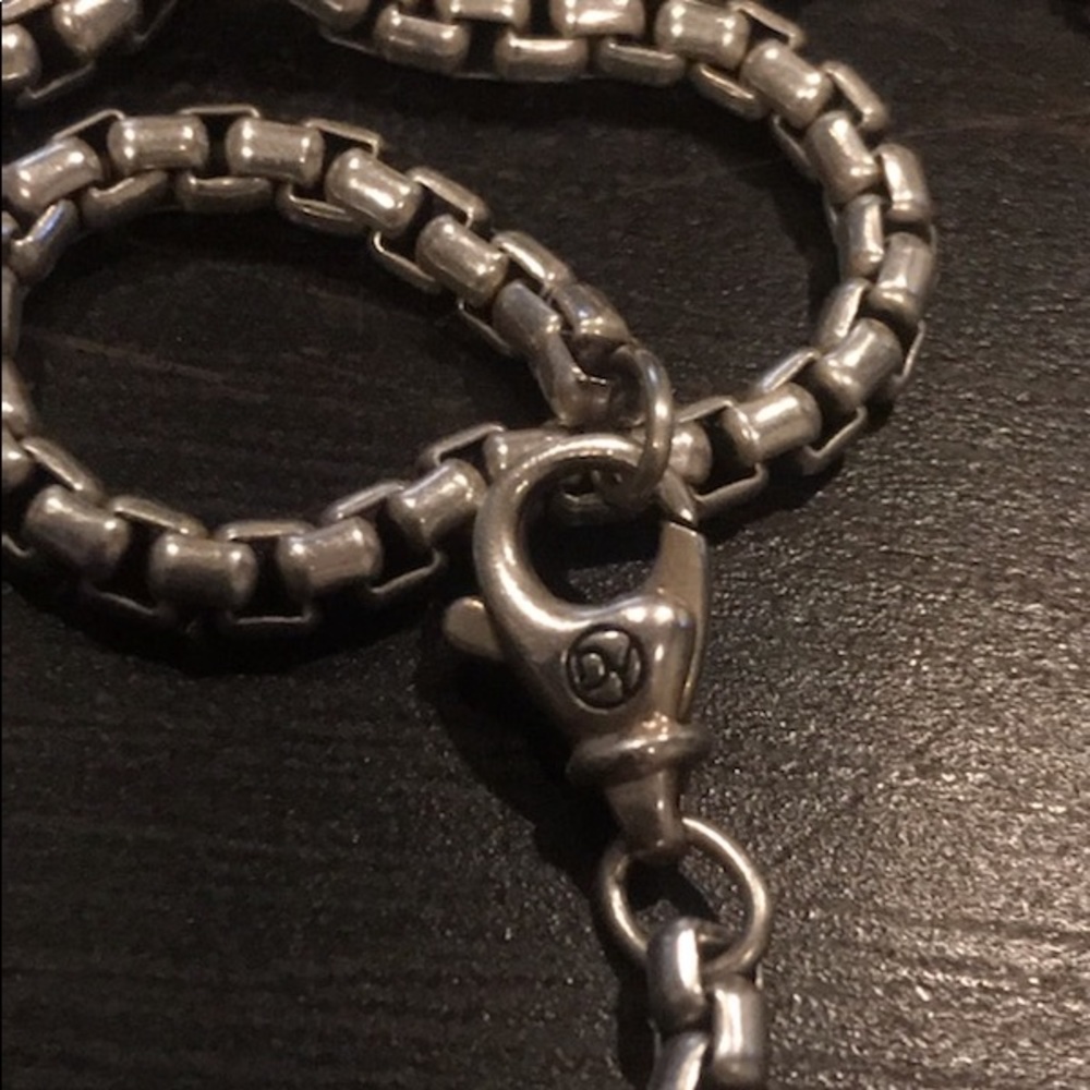 David Yurman 26” silver box chain 2.7 mm
